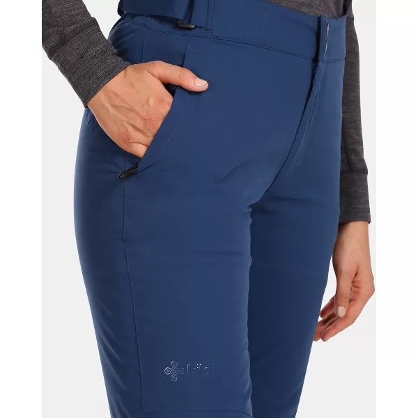  Pantaloni de schi pentru femei KILPI ELARE-W UL0406KI ALBASTRU ÎNCHIS 