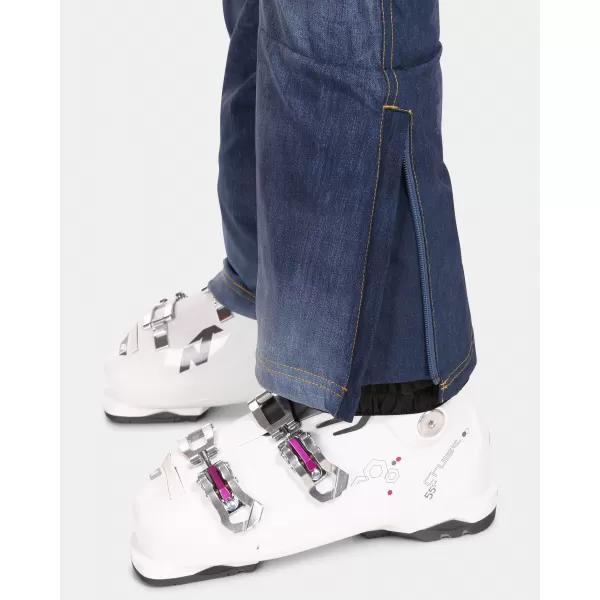  Pantaloni de schi softshell pentru femei KILPI JEANSO-W UL0409KI ALBASTRU ÎNCHIS 