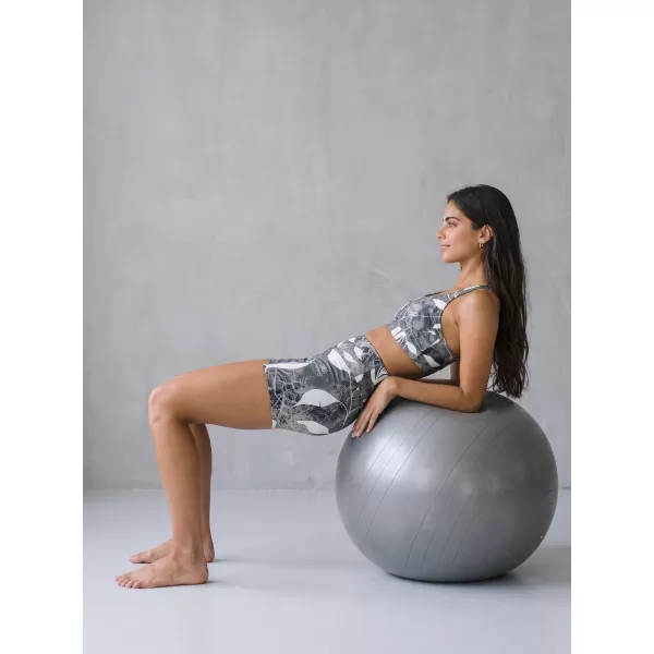  Jambiere scurte premium de damă ALTISPORT VOJ/ALW020LEG03 ALB-NEGRU 