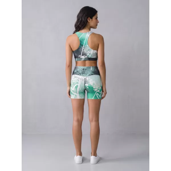  Jambiere scurte premium de damă ALTISPORT VOJ/ALW017LEG03 TURCOAZ 
