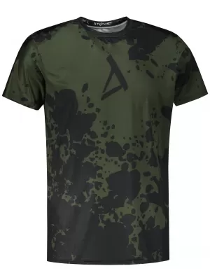 Tricou funcțional premium plus pentru bărbați ALTISPORT VOJ/ALM012TR02 NEGRU/ARMATĂ