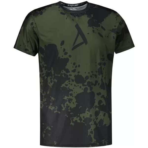  Tricou funcțional premium plus pentru bărbați ALTISPORT VOJ/ALM012TR02 NEGRU/ARMATĂ 
