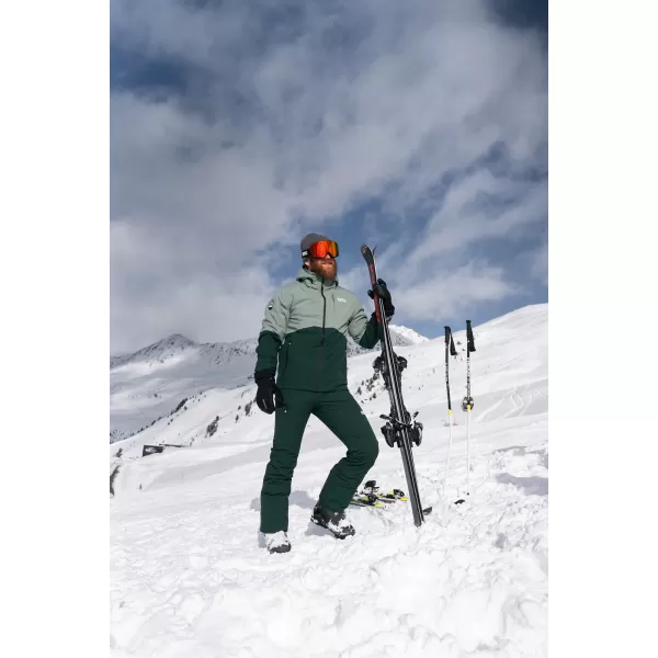  Jachetă de schi pentru bărbați NORDBLANC START NBWJM7925 VERDE 