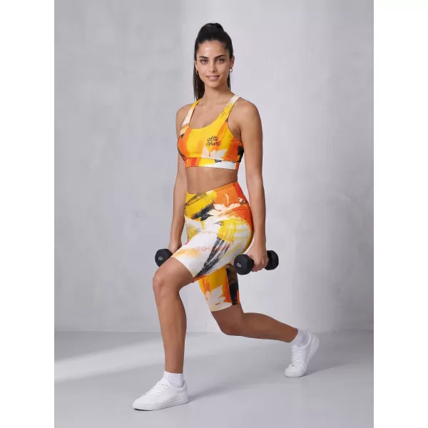  Dámské legíny nad kolena premium ALTISPORT VOJ/ALW019LEG02 ORANŽOVÁ 