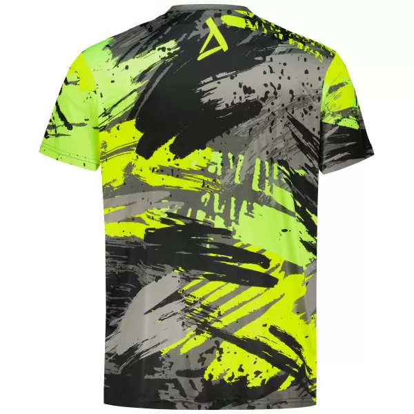  Tricou funcțional premium pentru bărbați ALTISPORT VOJ/ALM014TR01 NEGRU ȘI VERDE 