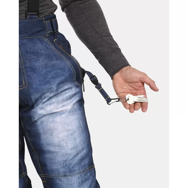  Pantaloni de schi pentru bărbați KILPI DENIMO-M UM0407KI ALBASTRU ÎNCHIS 