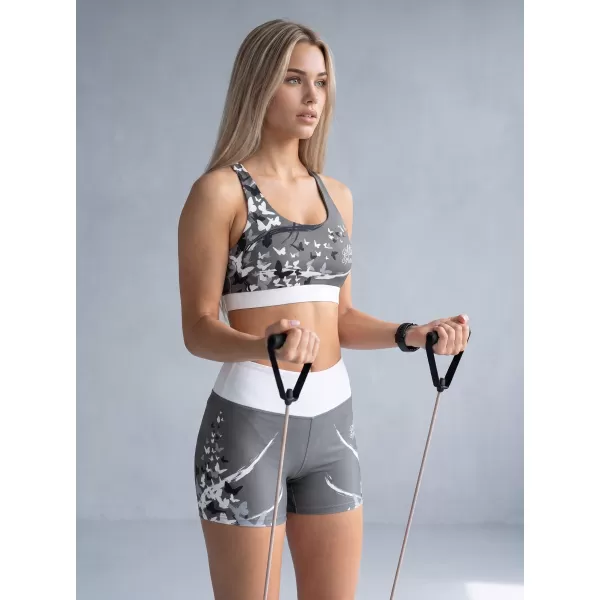  Jambiere scurte premium de damă ALTISPORT VOJ/ALW022LEG03 GRI 