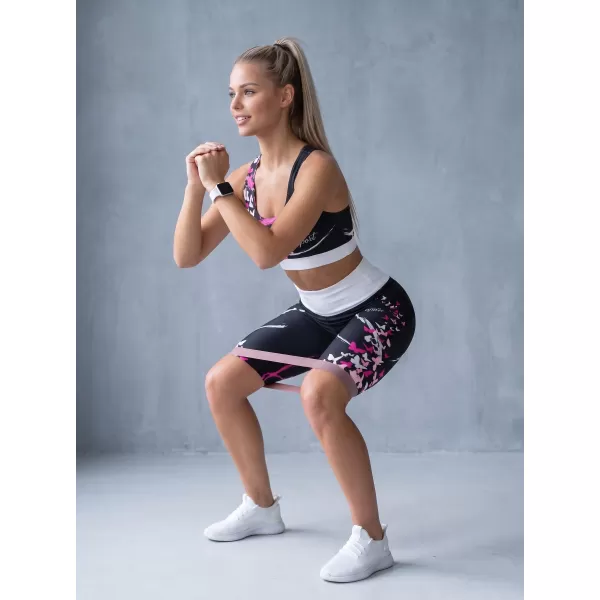  Dámské legíny nad kolena premium ALTISPORT VOJ/ALW022LEG02 ČERNORŮŽOVÁ 