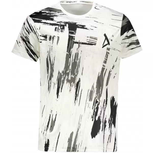  Tricou funcțional premium pentru bărbați ALTISPORT VOJ/ALM010TR01 ALB-NEGRU 