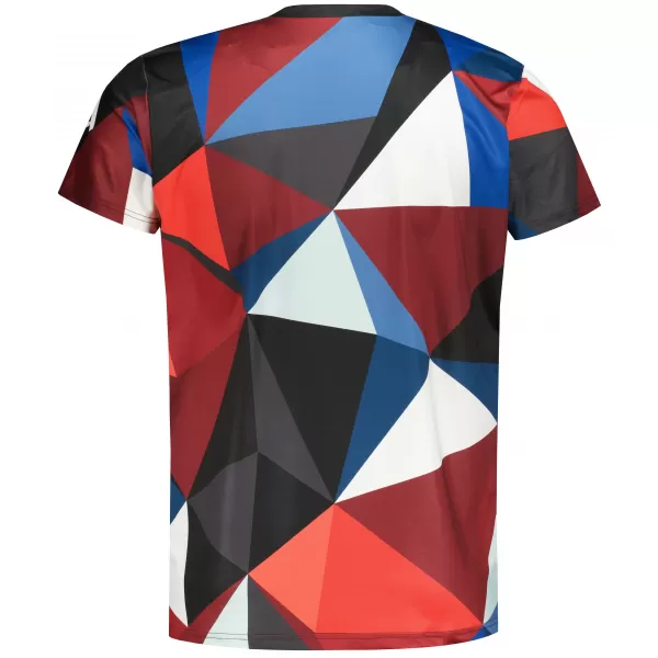  Tricou funcțional premium plus pentru bărbați ALTISPORT VOJ/ALM007TR02 BLEUMARIN/ROSU 