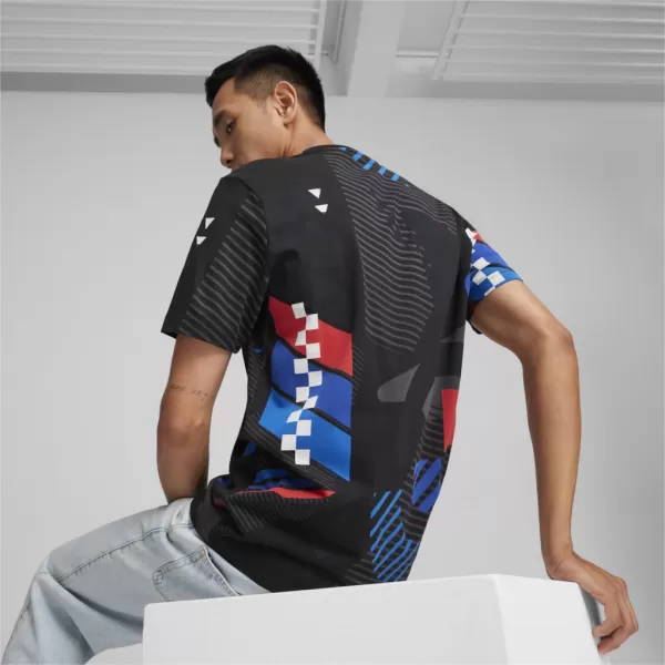  Tricou pentru bărbați PUMA BMW MMS AOP TEE 624153-01 NEGRU 