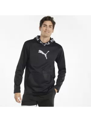 Hanorac pentru bărbați PUMA TRAIN PWR FLEECE HOODIE 520893-01 NEGRU