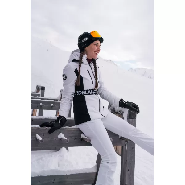  Jachetă de schi softshell pentru femei NORDBLANC APRES-SKI NBWJL7928 ALB 
