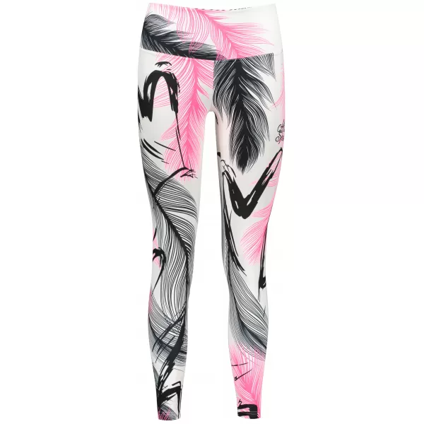  Jambiere lungi premium de damă ALTISPORT VOJ/ALW001LEG01 ALB ROZ 