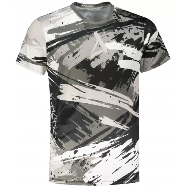  Tricou funcțional premium pentru bărbați ALTISPORT VOJ/ALM014TR01 GRI NEGRU 