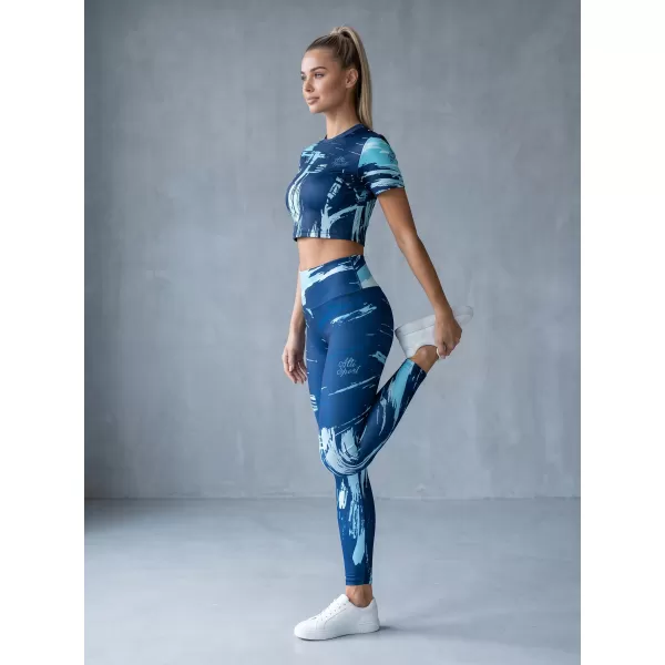  Jambiere lungi premium de damă ALTISPORT VOJ/ALW010LEG01 ALBASTRU REGAL 
