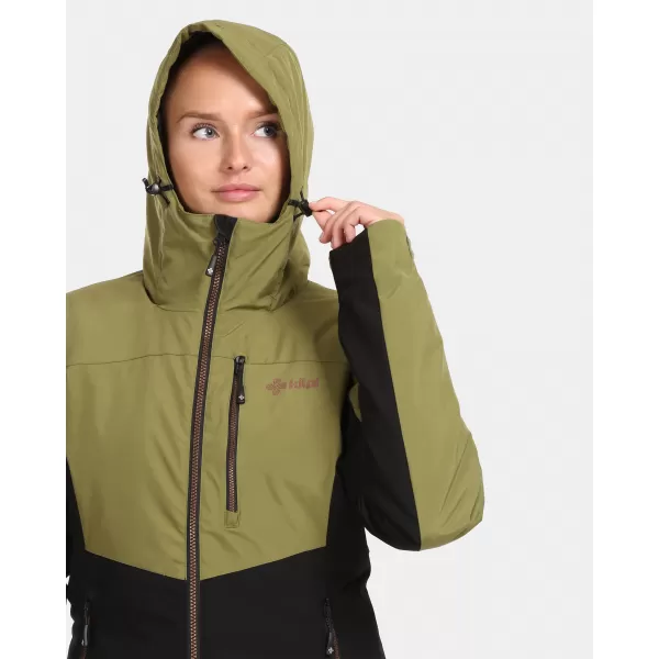  Jachetă de schi pentru femei KILPI FLIP-W UL0113KI VERDE 