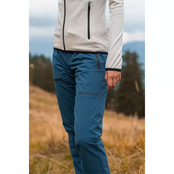  Pantaloni de exterior impermeabili pentru femei NORDBLANC PEACEFUL NBFPL7961 ALBASTRU 