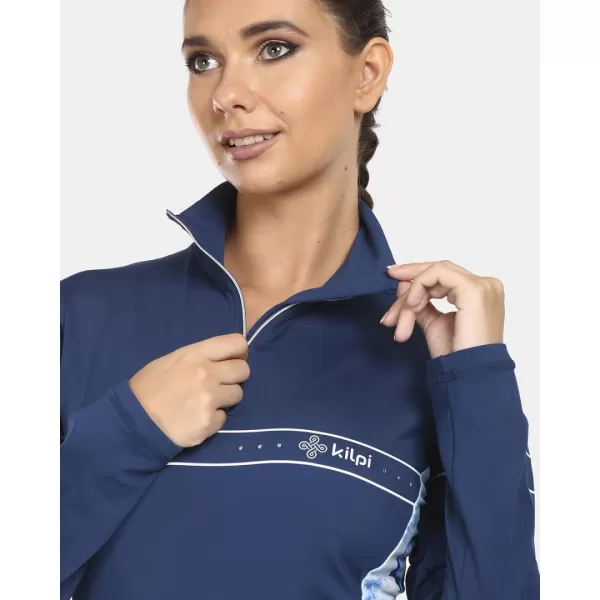  Tricou funcțional de damă KILPI LEEMA-W UL0508KI ALBASTRU ÎNCHIS 
