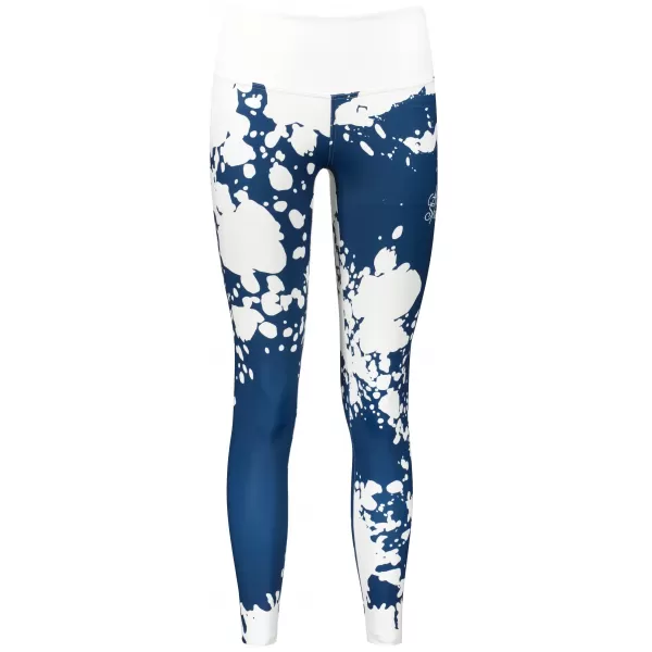  Jambiere lungi premium de damă ALTISPORT VOJ/ALW012LEG01 ALB/ALBASTRU 