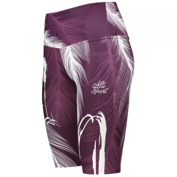 Jambiere de damă deasupra genunchiului premium ALTISPORT VOJ/ALW001LEG02 VIOLET/ALB 