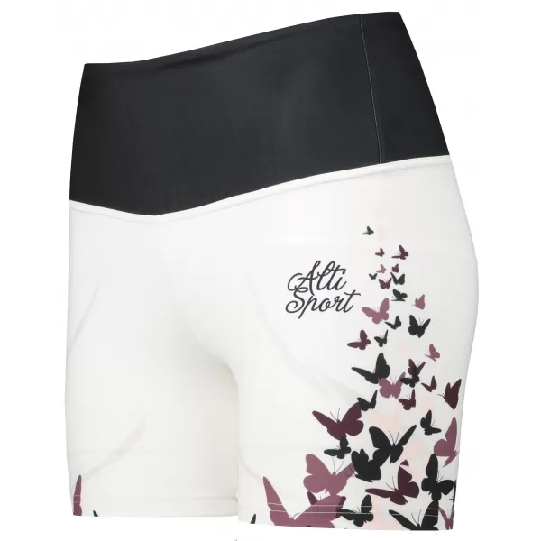  Jambiere scurte premium de damă ALTISPORT VOJ/ALW022LEG03 ALB 