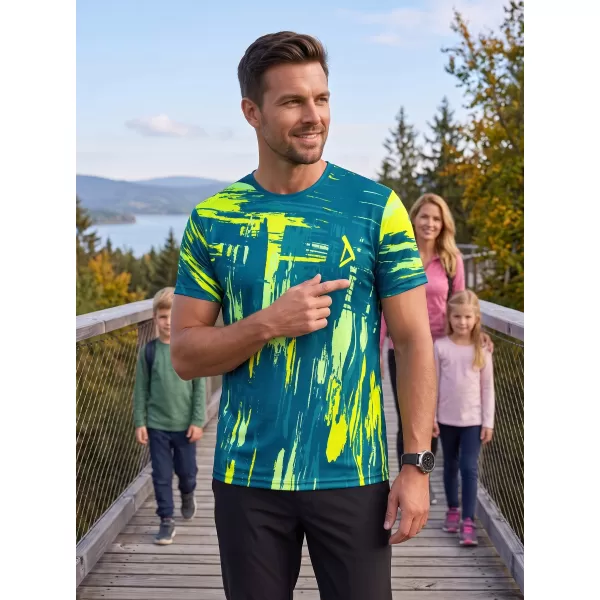  Tricou funcțional premium pentru bărbați ALTISPORT VOJ/ALM010TR01 KEROSEN/GALBEN 