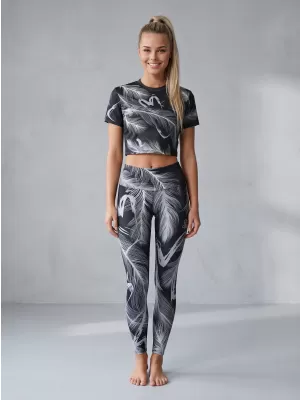 Jambiere lungi premium de damă ALTISPORT VOJ/ALW001LEG01 GRI INCHIS