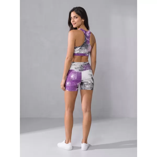  Jambiere scurte premium de damă ALTISPORT VOJ/ALW016LEG03 VIOLET 