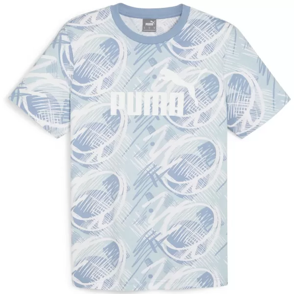  Tricou pentru bărbați PUMA POWER AOP TEE 678938-20 ALBASTRU 