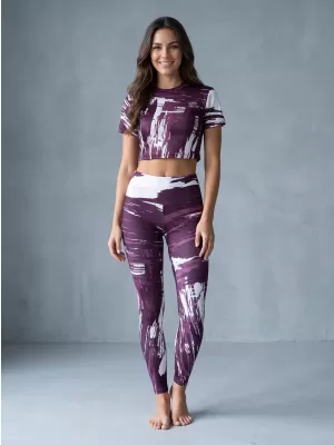 Jambiere lungi premium de damă ALTISPORT VOJ/ALW010LEG01 VIOLET