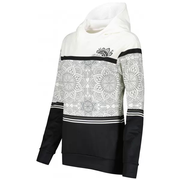  Hanorac premium pentru femei ALTISPORT VOJ/ALW023MI01 ALB-NEGRU 