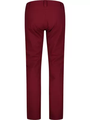Pantaloni de exterior impermeabili pentru femei NORDBLANC PEACEFUL NBFPL7961 BURGUNDIA