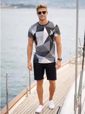 Tricou funcțional premium plus pentru bărbați ALTISPORT VOJ/ALM007TR02 GRI