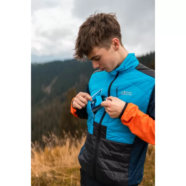  Jachetă sport pentru bărbați NORDBLANC MULTISPORT NBWJM7985 ALBASTRU REGAL 