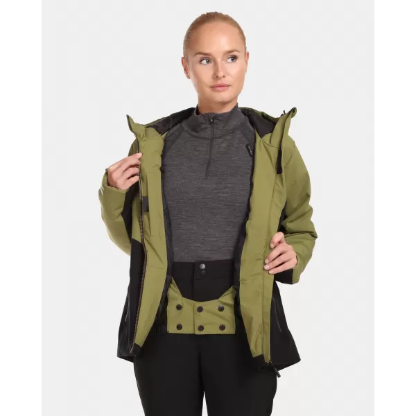  Jachetă de schi pentru femei KILPI FLIP-W UL0113KI VERDE 