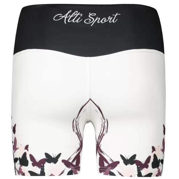  Jambiere scurte premium de damă ALTISPORT VOJ/ALW022LEG03 ALB 