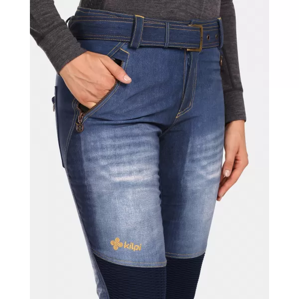  Pantaloni de schi softshell pentru femei KILPI JEANSO-W UL0409KI ALBASTRU ÎNCHIS 
