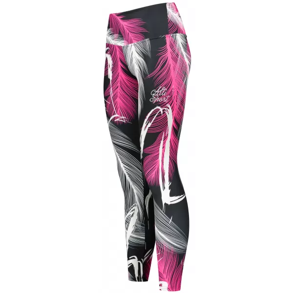  Jambiere lungi premium de damă ALTISPORT VOJ/ALW001LEG01 NEGRU ROZ 
