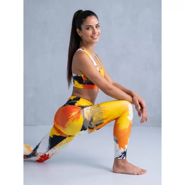  Sutien sport premium pentru femei ALTISPORT VOJ/ALW019POD01 PORTOCALE 