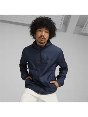 Blazer de vânt pentru bărbați PUMA ESS SOLID WINDBREAKER 847484-14 ALBASTRU