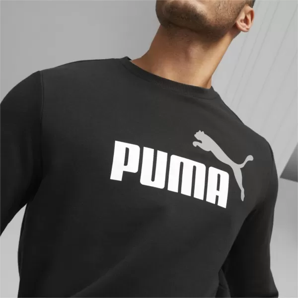  Hanorac pentru bărbați PUMA ESS+ 2 COL BIG LOGO CREW 586763-61 NEGRU 
