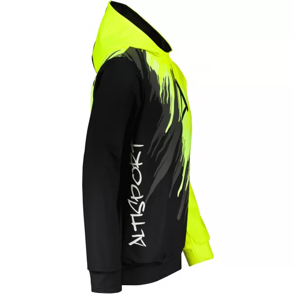  Hanorac funcțional premium pentru bărbați ALTISPORT VOJ/ALM006MI01 NEGRU ȘI GALBEN 