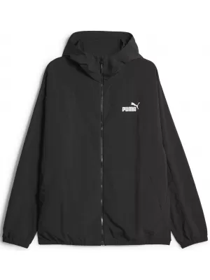 Blazer de vânt pentru bărbați PUMA HOODED WINDBREAKER 675387-01 NEGRU