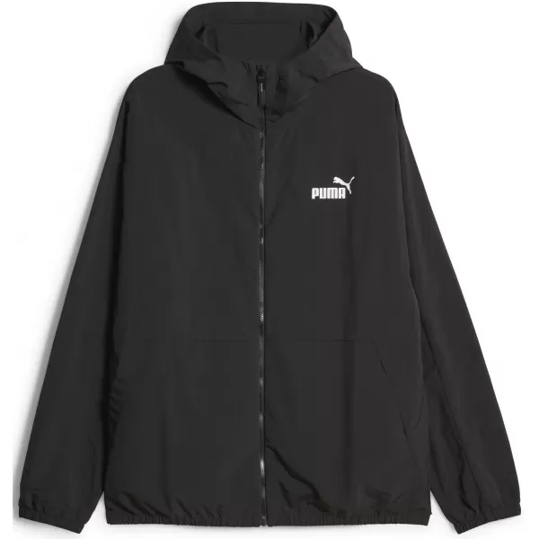  Blazer de vânt pentru bărbați PUMA HOODED WINDBREAKER 675387-01 NEGRU 