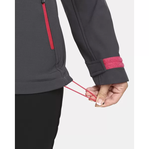  Jachetă softshell pentru femei KILPI RAVIA-W UL0124KI GRI ÎNCHIS 