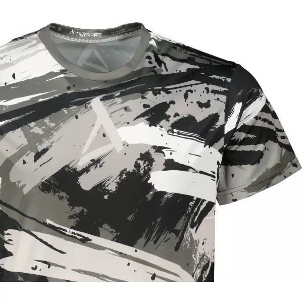  Tricou funcțional premium pentru bărbați ALTISPORT VOJ/ALM014TR01 GRI NEGRU 