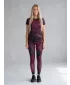 Jambiere lungi premium de damă ALTISPORT VOJ/ALW012LEG01 VIOLET/NEGRU