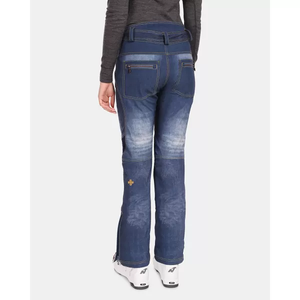  Pantaloni de schi softshell pentru femei KILPI JEANSO-W UL0409KI ALBASTRU ÎNCHIS 