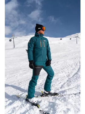 Jachetă de schi pentru bărbați NORDBLANC OFFHAND NBWJM7927 VERDE